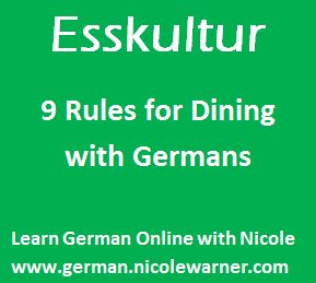 Esskultur 9 Rules for Dining with Germans