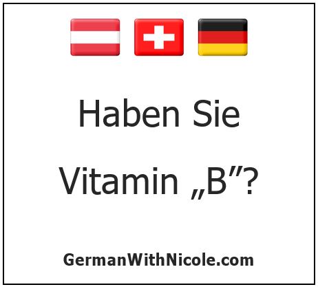 Haben Sie Vitamin B